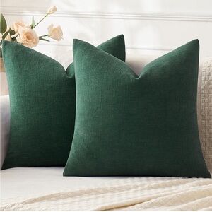 MIULEE Dark Green Couch Pillow Covers 20x20
Set of 2- 782-7
